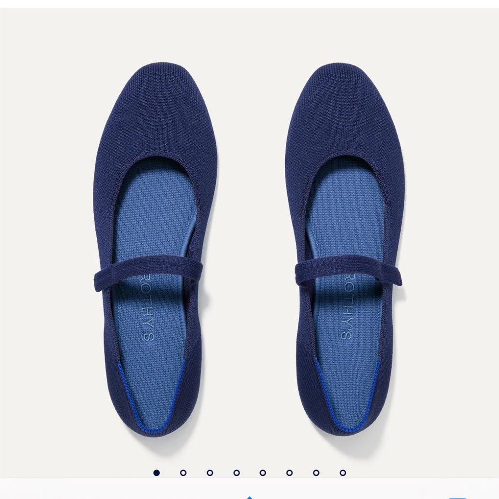 Rothy’s Navy Blue Square Mary Jane’s